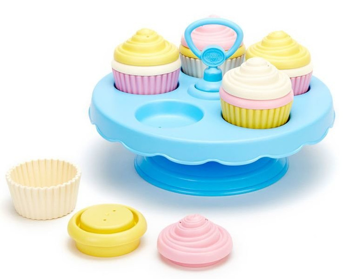 Etażerka z babeczkami, GTCPCK1152-Green Toys, zabawa w gotowanie