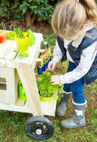 Mobilna kuchnia dla dzieci do zabawy w ogrodzie Plener 11665-Small Foot, zabawka drewniana