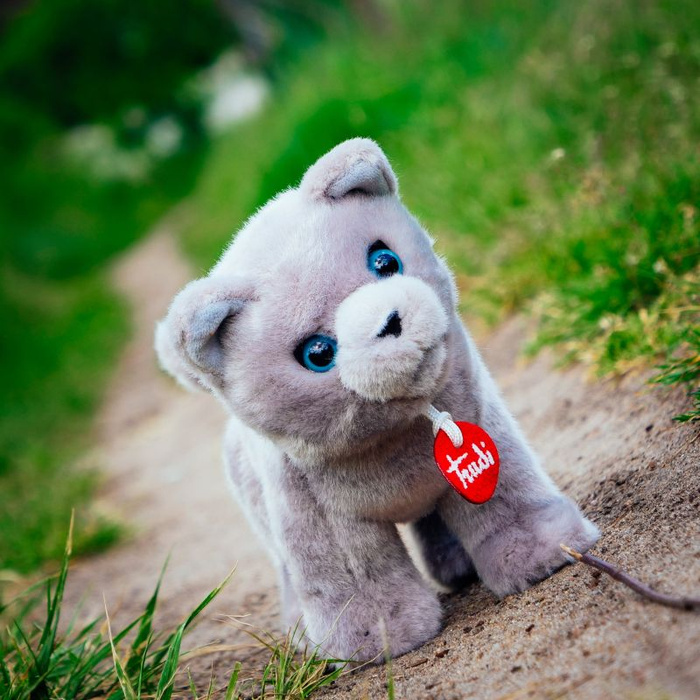 Pluszowa maskotka kotka szara Trudi 21038 Przytulanki dla niemowląt i dzieci