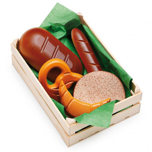 Drewniane pieczywo w skrzynce 5 rodzajów wypieków Erzi 28130