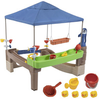 Wodne Centrum z baldachimem do ogrodu Step2 4214 zabawy pompą i ruchomimi elementami Pump & Splash Shady Oasis