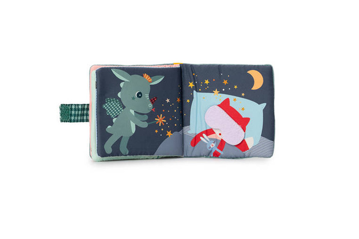 Miękka książeczka aktywizująca z mini gryzakiem Smok Joe 83496 LILLIPUTIENS