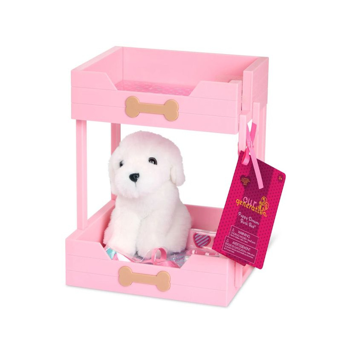 Łóżko piętrowe z pieskiem i akcesoriami różowe Puppy Dreams Bunk Bed Our Generation BD35530Z