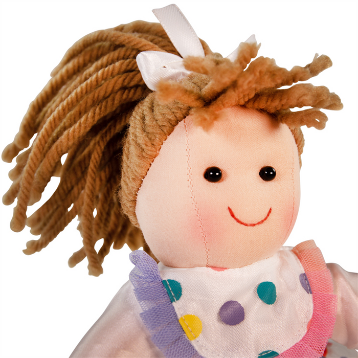 Phoebe pluszowa lalka dla dzieci BJD065-Bigjigs Toys, lalki dla dzieci