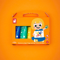 Farbki do malowania rękami 5 kolorów Janod J07403