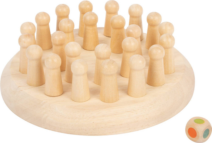 Kolory drewniana gra pamięciowa Memo 11962-Small Foot, gry planszowe dla dzieci