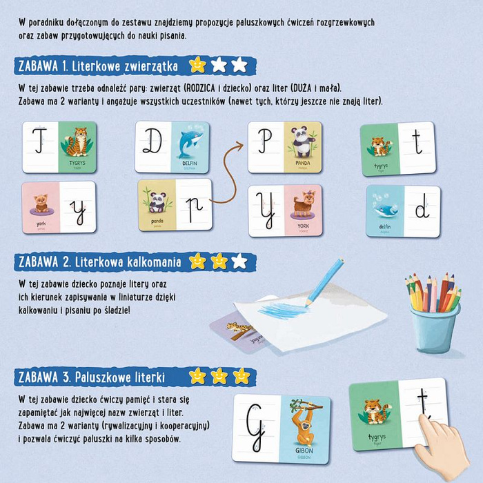 Feluś i Gucio poznają literki Nasza Księgarnia gry edukacyjne dla dzieci