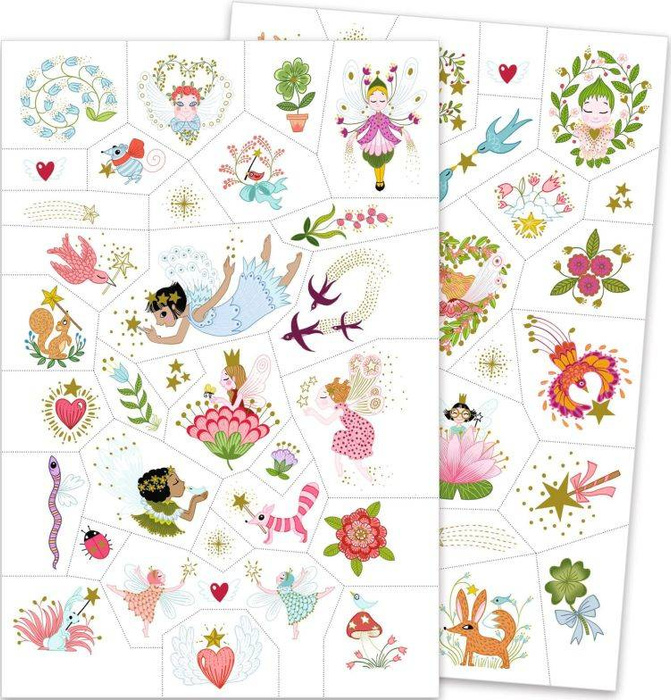 Tatuaże dla dzieci Przyjaciele Wróżki DJ09599-Djeco, tatuaże dla najmłodszych