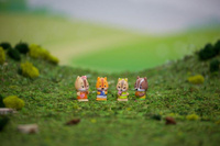 Rodzina wiewiórek Nutnut Klorofil 700301F figurki zwierząt dla dzieci