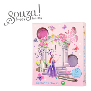 Tatuaże brokatowe z szablonami dla dzieci 12 el. Księżniczka Souza! 107147