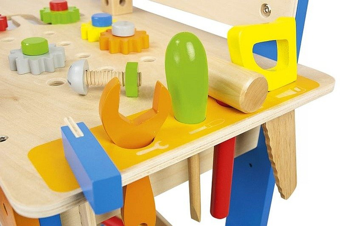 Drewniany warsztat z narzędziami dla dzieci, Czas na naprawę, zabawki dla chłopców