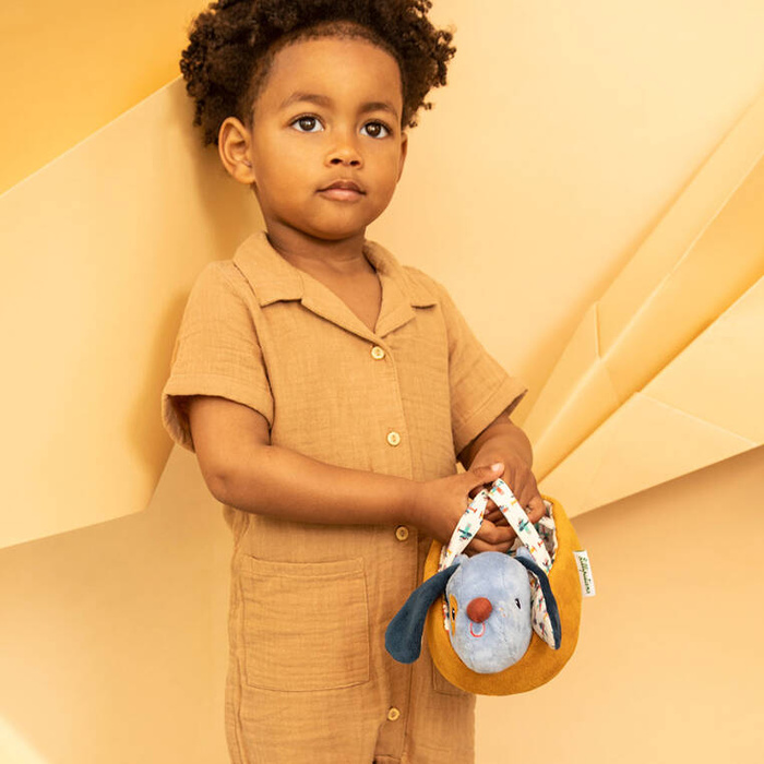 Przytulanka piesek z koszyczkiem i akcesoriami Piesek Jules Lilliputiens 83547