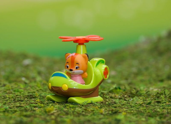 Helikopter kwiatek Klorofil 700206F figurka zwierzątka