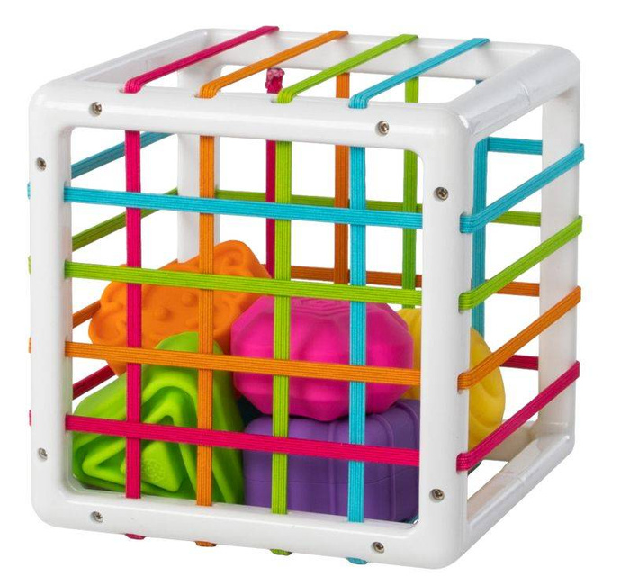 Sorter Elastyczna Kostka InnyBin FA251-1 Fat Brain Toys, zabawki motoryczne