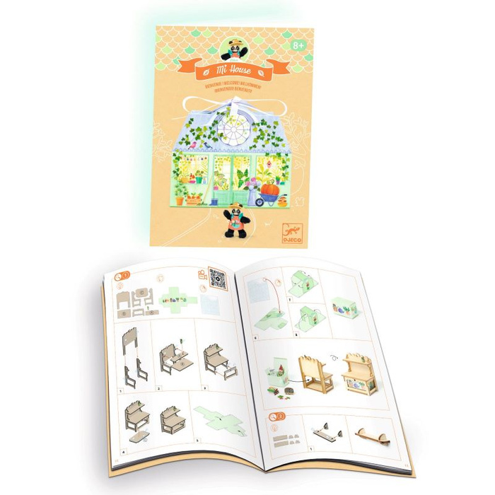 Zestaw DIY drewniany domek MI HOUSE Olive Djeco DJ08032 kreatywna zabawa