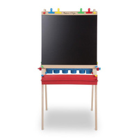 Drewniana tablica edukacyjna i sztaluga z regulacją Deluxe Melissa & Doug 11282 drewniane tablice edukacyjne