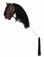 Hobby Horse Koń na kiju brązowy z otwartą buzią Astrup 84363
