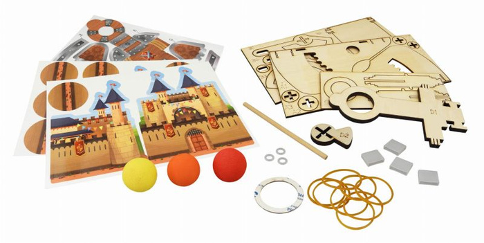 Zestaw kreatywny Zrób to sam Średniowieczna katapulta Buki 2171