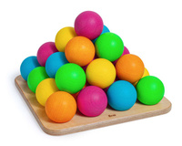 Gra zręcznościowa dla dzieci drewniane kulki Froebla 46 el Erzi 42269