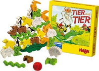 Zręcznościowa gra dla dzieci Zwierzak na zwierzaku HB3678-Haba, zabawki drewniane