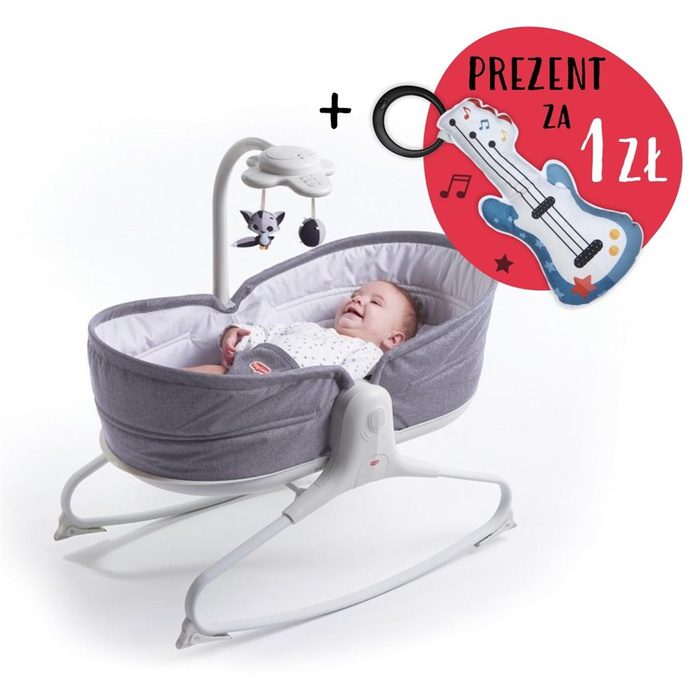 Wielofunkcyjny Bujaczek Tiny Love TL1804101146N szary Leżaczek z funkcją krzesełka 3w1