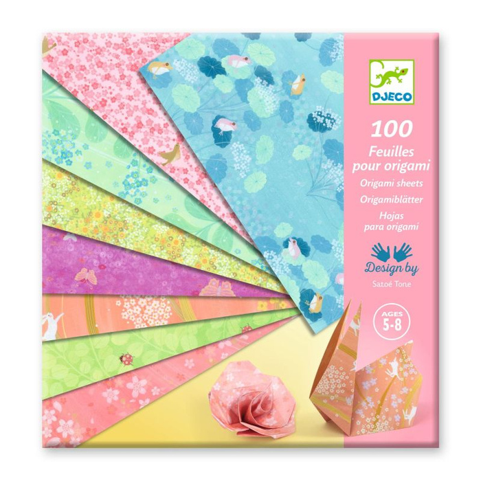 Ozdobne kartki do origami 100 szt. Haru Djeco DJ09303