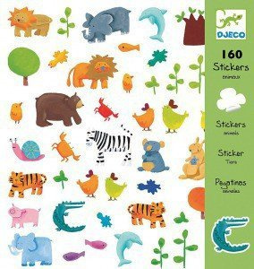 Naklejki dla dzieci, Zwierzątka, 160 el., DJ08841-Djeco