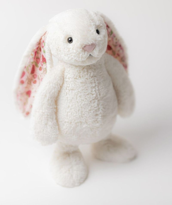 Króliczek z kwiecistymi uszami kremowy Berry 31 cm Jellycat maskotki BMP3MS