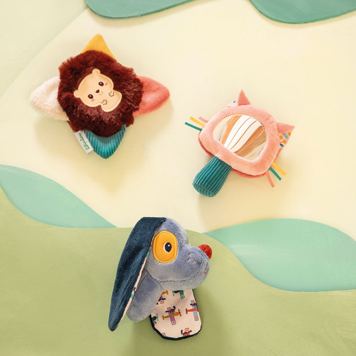 Zestaw rozwijający zmysły Lilliputiens 83587 multisensoryczny Piesek Jules dla niemowląt