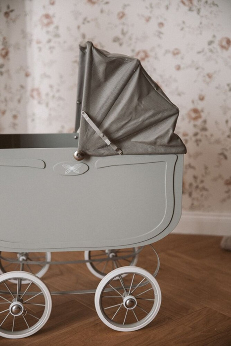 Duży wózek dla lalek Doll Pram Vintage Grey Astrup 84157