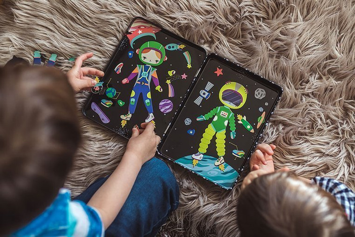 Kreatywna układanka magnetyczna Kosmiczny kot MP68033-Mudpuppy, zestawy kreatywne