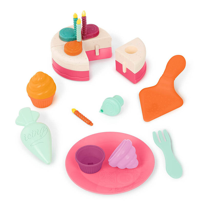 Piekarnik z wieloczęściowym tortem zabawka interaktywna wydająca realistyczne odgłosy i efekty świetle Mini Chef Bake a Cake Playset BX2291Z B.toys