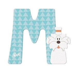 Mały alfabet Głoska M pies maltański 83013-Sevi, Literki dla dzieci