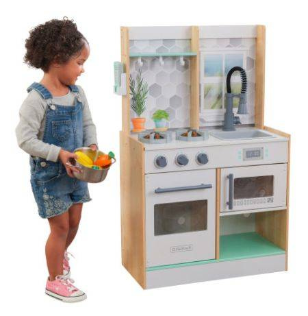 Kuchnia dla dzieci Lets Cook Natural z dźwiękiem i światłem KK53433-KidKraft, zabawki drewniane