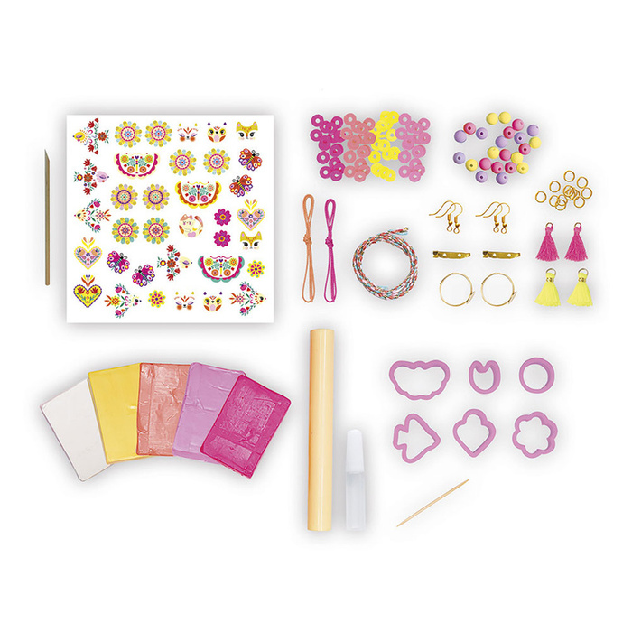 Zestaw kreatywny do tworzenia biżuterii dla przyjaciółek Klejnoty przyjaźni Janod J09186