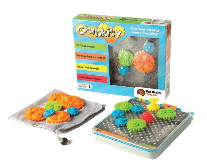 Koła Zębate Crankity FA140-1 Fat Brain Toys, łamigłówki dla dzieci