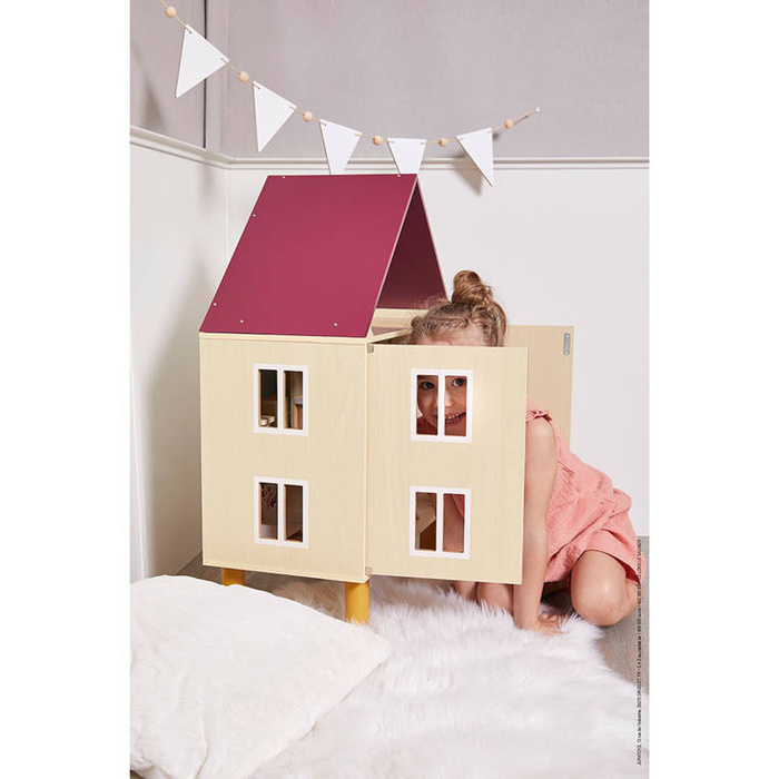 Drewniany domek dla lalek Twist z 11 akcesoriami Janod J06617