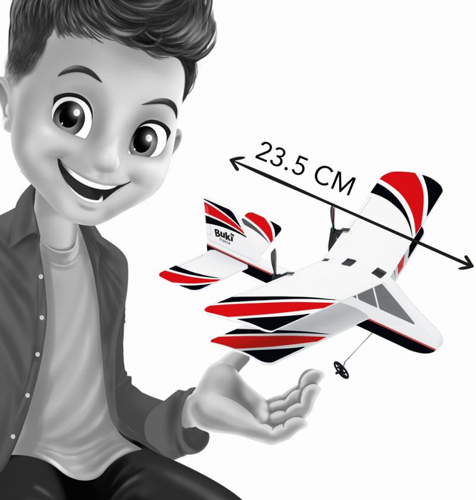 Samolot dwupłatowiec zdalnie sterowany Buki 37294 zabawki ogrodowe