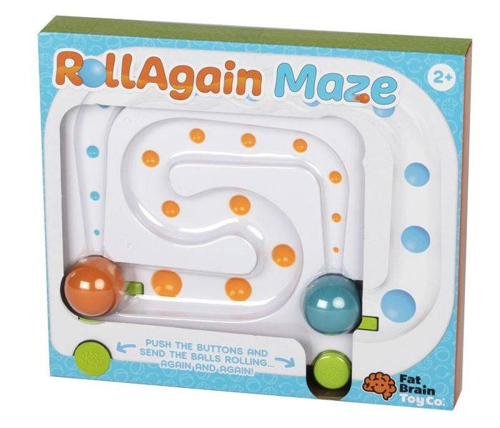 Płaski tor dla kulek kulodrom RollAgain FA225-1 Fat Brain Toys, zjeżdżalnie dla kulek