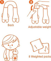 Uspokajająca nakładka na ramiona pies czerwony Training2s K's Kids KAKT21001