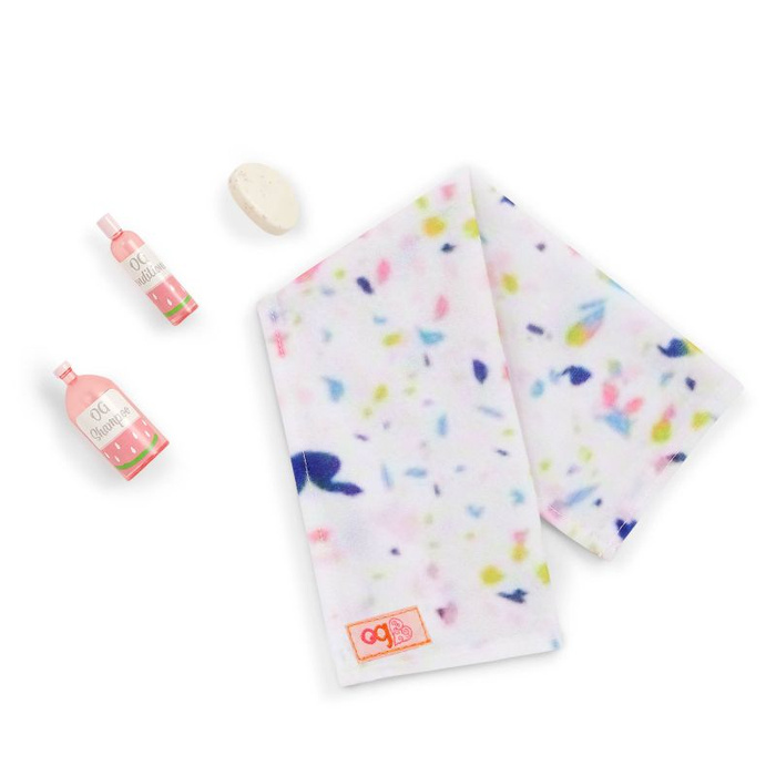 Łazienka z wyposażeniem zestaw mebli dla lalki Sweet Bathroom Our Generation BD35403Z