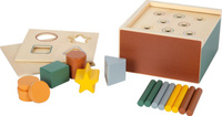 Sorter kształtów i kolorów Montessori Small Foot 12743 Drewniane zabawki dla dzieci