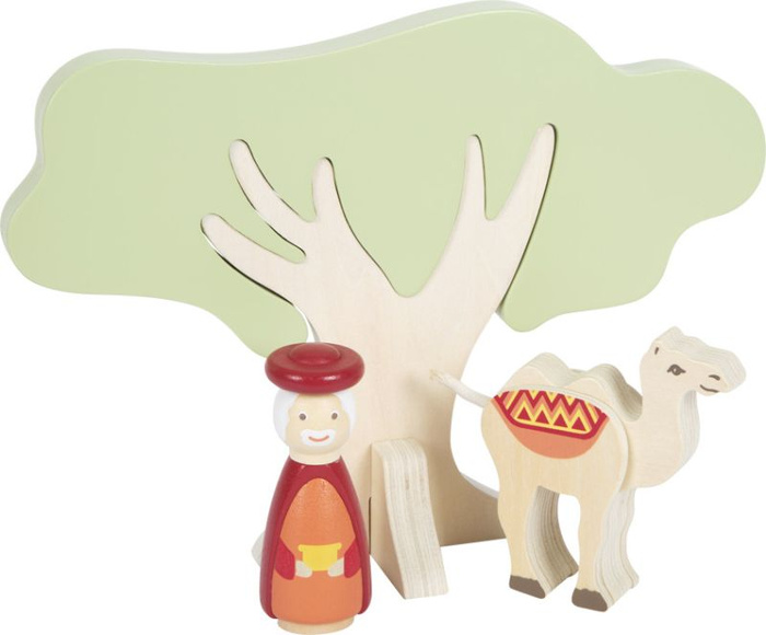 Drewniana stajenka bożonarodzeniowa dla dzieci Gwiazda Betlejemska Small Foot 12356