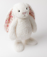 Króliczek z kwiecistymi uszami kremowy Berry 31 cm Jellycat maskotki BMP3MS