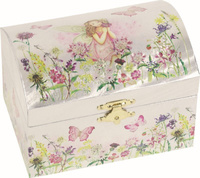 Motylki, pozytywka z lusterkiem i baletnicą