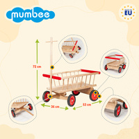 Drewniany wóz drabiniasty dla dzieci Mumbee 53307 pojazd dla dzieci