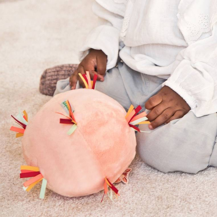 Piłka sensoryczna z pozytywką wielofunkcyjna miękka pluszowa Sarenka Stella 83396 Lilliputiens