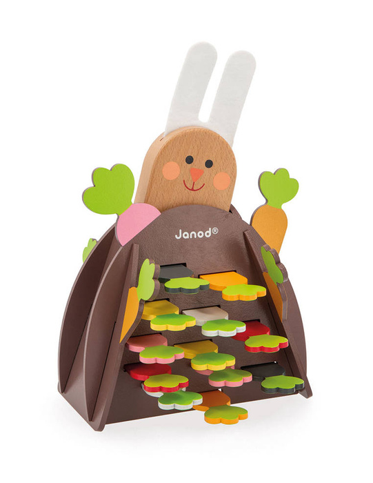 Rodzinna drewniana gra strategiczna Magiczna Marchewka Janod J02473