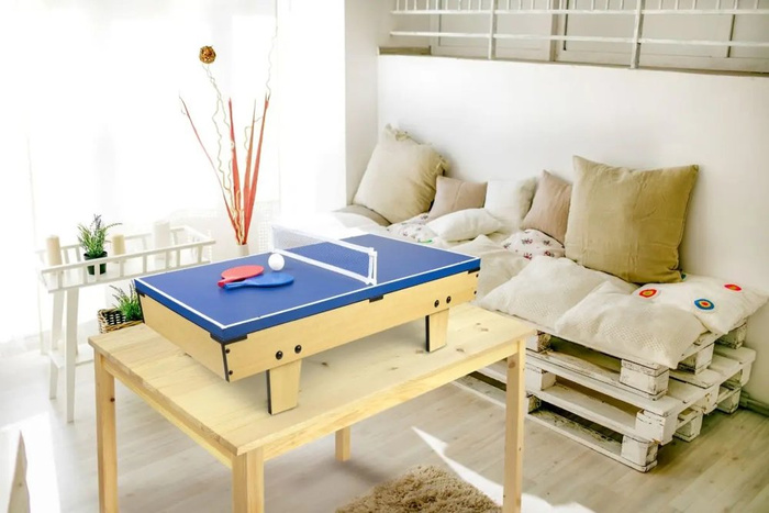 Stół do piłkarzyków 4w1 Multiomnis, 246210-zręcznościowe gry dla dzieci