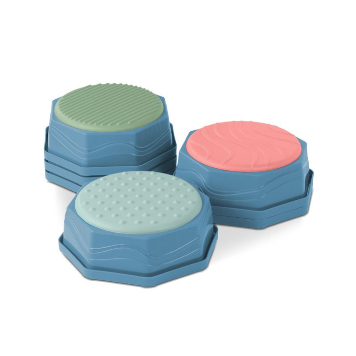 Moduły sensoryczne do stąpania i skakania 6 el Balance & Hop Stepping Stones B.Toys BX2484Z